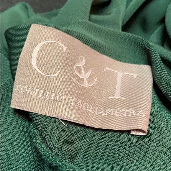 C&T Costello Tagliapietra Emerald Wrap Dress - Picture 6 of 6